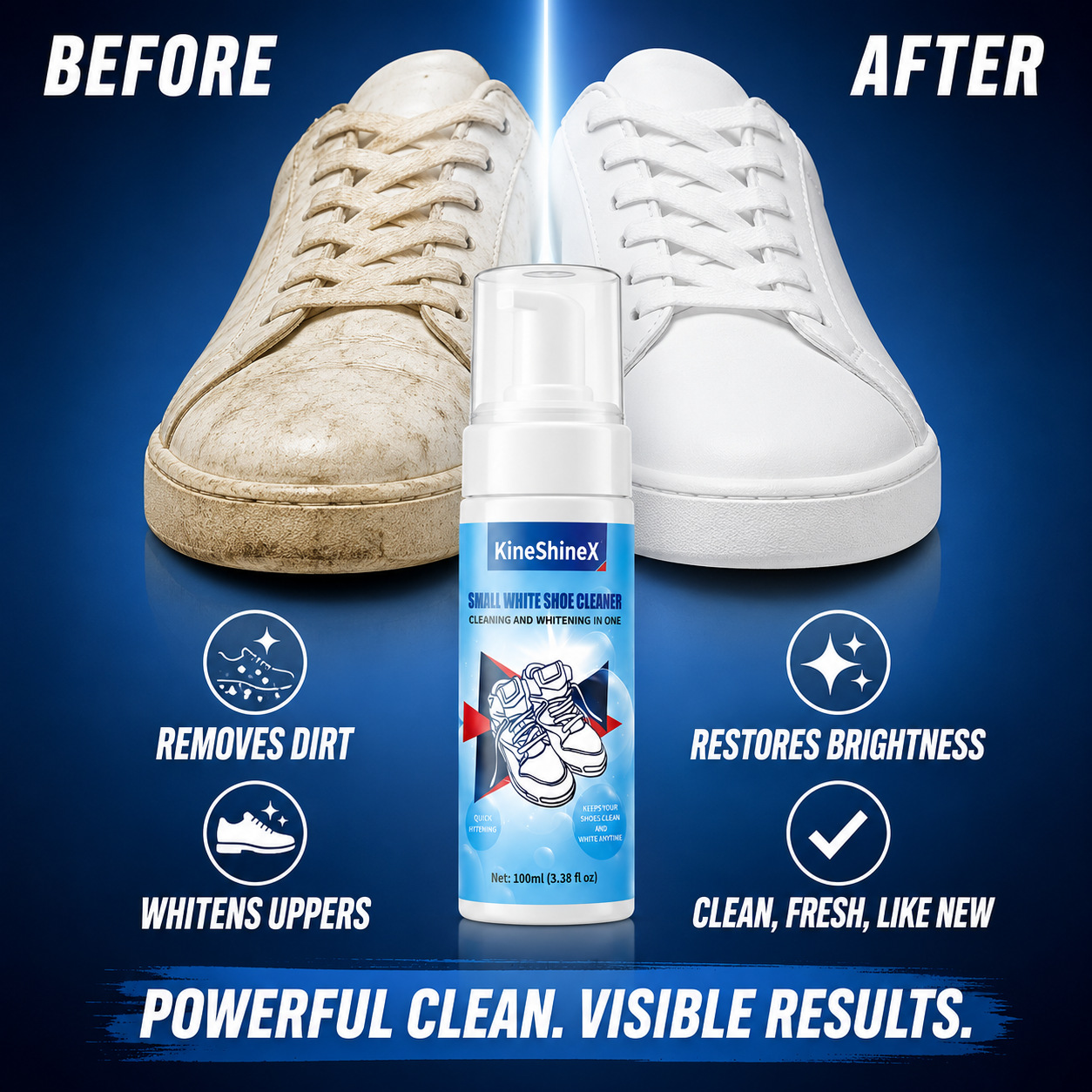 Sneaker Shoe Care Kit - Gihen Shoe Cleaner Kits Water-Free Foam