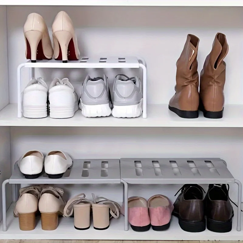 Adjustable Plastic Shoe Rack M - огляд і ціна Sneaker Care White